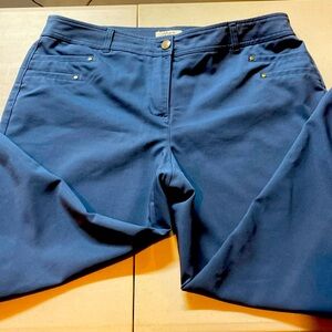 Woman’s blue pants
